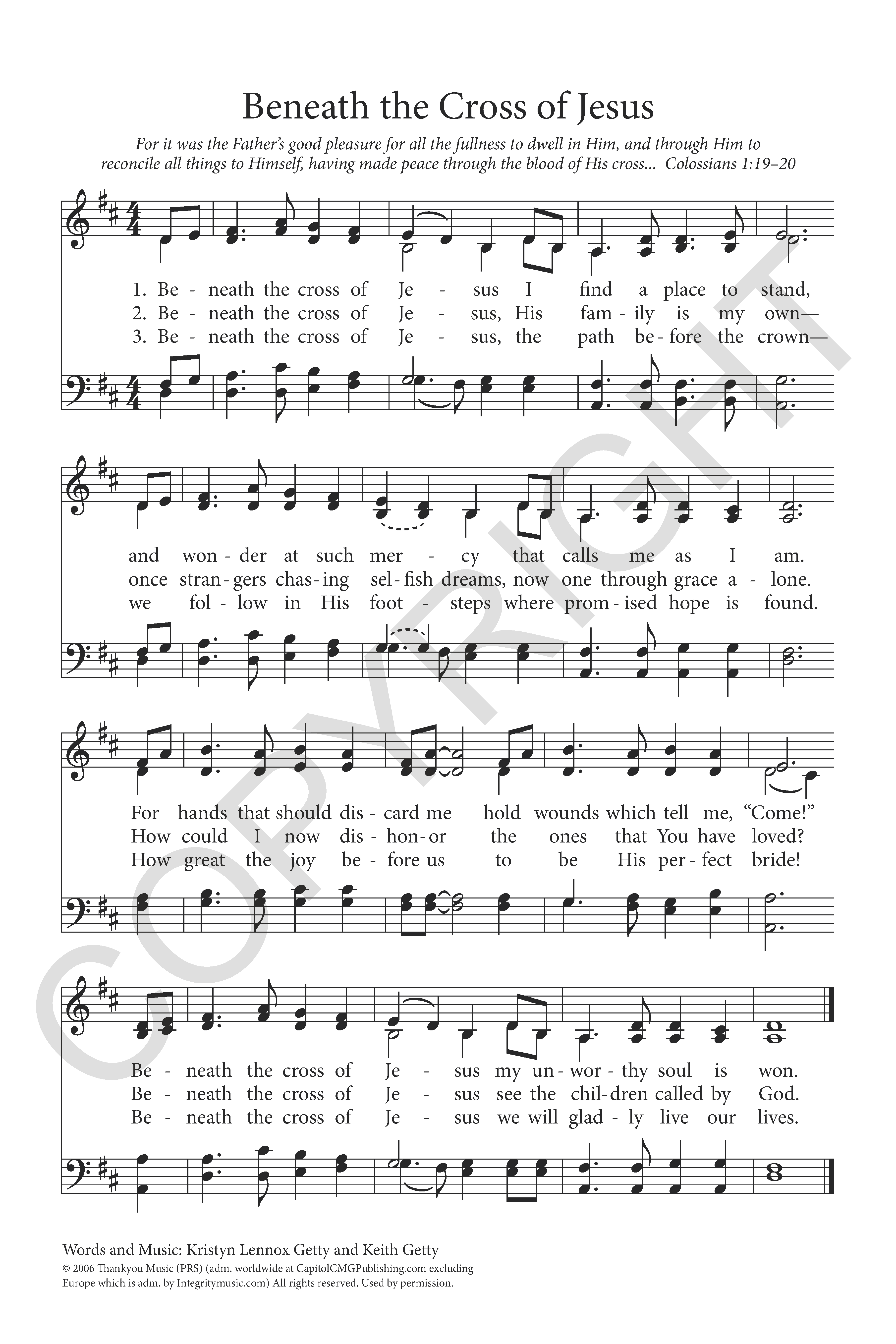 jesus keep me near the cross download sheet music